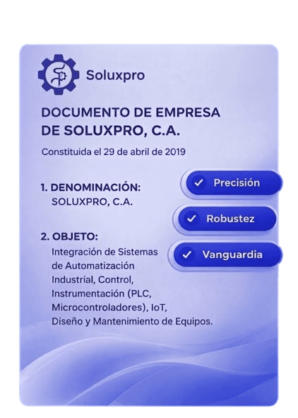 Acta Constitutiva de SOLUXPRO, C.A.